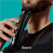 Braun All-In-One Style Kit Series 3 SK3400, 4-in1 Face & Head Trimming Kit, Ultra Sharp Blade, Rechargeable 50 Mins Cordless Runtime - Black