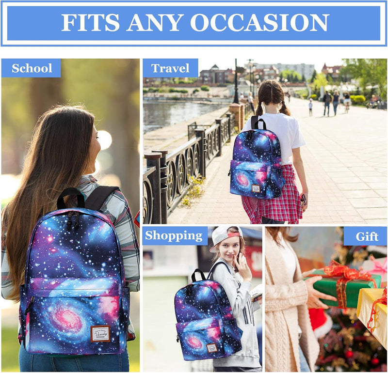 VASCHY Backpack for Women Men, Ultra Lightweight School Bag for Kids Teen Boys Girls, Casual Daypack Work, Travel