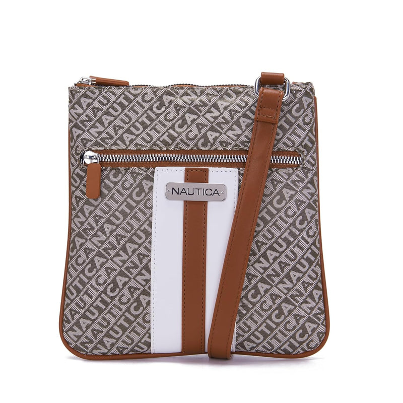 Nautica womens Lakeside Signature Jaquard North South Crossbody Bag Cross Body (pack of 1)
