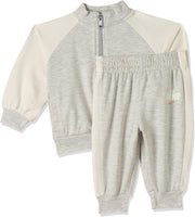 Unisex Kids NKN E1D1 HALF ZIP SET SET - GREY HEATHER