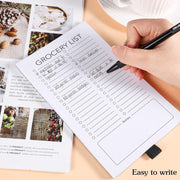 BIGTHREE 2 Pack Magnetic Notepads for Refrigerator, Shopping List Notepads for Organization, List Magnet Pads, Memo Notepads, Grocery List Notepad, 60 Sheets per Note Pads To-Do List