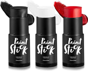 Spooktacular Creations 3 PCS Halloween Makeup Face Body Paint Set Foundation Makeup Waterproof Stick Kit Halloween Eye SFX Zombie Cosplay for Adult Party Dress Up (Black White Red)