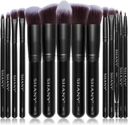 SHANY Makeup Brushes - Black Bombshell - 14-Piece Brush Set Foundation Powder Concealers Eye Shadows Makeup brushes - Complete Kabuki Makeup Brush Set in Black - 14 PCS