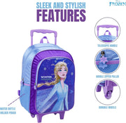 Frozen Winter Wonders 5In1 Backpack Set 16" I Trolley I Lunch Bag I Water Bottle I Pencil Case I Lunch Box I Packaging