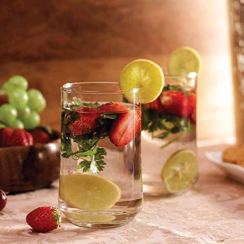 Ocean Patio Hi Ball Glass, Tumblers & Water Glasses, Set Of 6, Clear, 290 Ml, B1831006, Mocktail Glass, Beverage Glass, Water Glass, Juice Glass