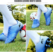 Football Boots Kids,FG/AG Soccer Athletics Training Shoes Men's Women's,Spikes Cleats Football Athletic Sneakers Boys Girls,Competition Trainers Fitness For Adult Youth,30-45 Size