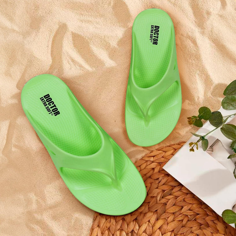 DOCTOR EXTRA SOFT Women's Classic Ultra Soft Flip Flops/Slippers with Cushion FootBed for Adult | Comfortable & Light Weight| Stylish & Anti-Skid| Waterproof & Everyday Slip-on for Ladies/Girls D-510