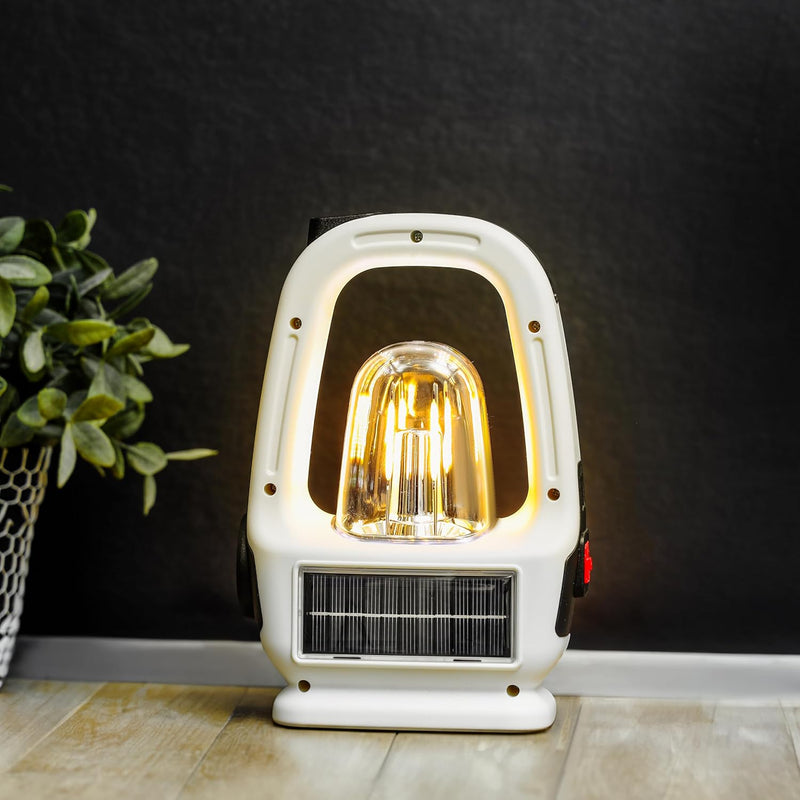 Olsenmark Rechargeable LED Tungsten Light with Solar- OME2841 Long Operating Time 4 Hours, Multi-Functional Lighting, COB Technology Portable and Light-Weight Design with Handle