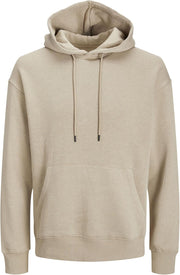 mens JJESTAR BASIC SWEAT HOOD NOOS Sweatshirt (pack of 1) - Crockery