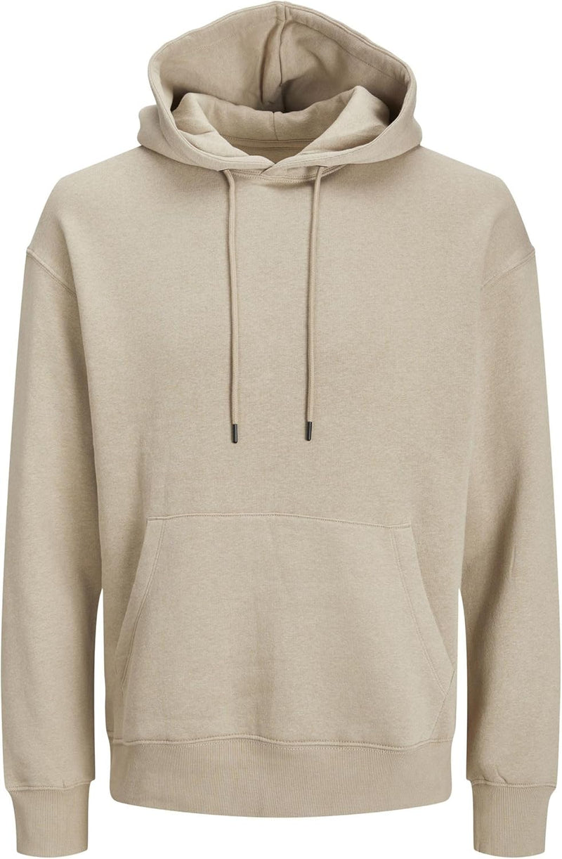 mens JJESTAR BASIC SWEAT HOOD NOOS Sweatshirt (pack of 1) - Crockery
