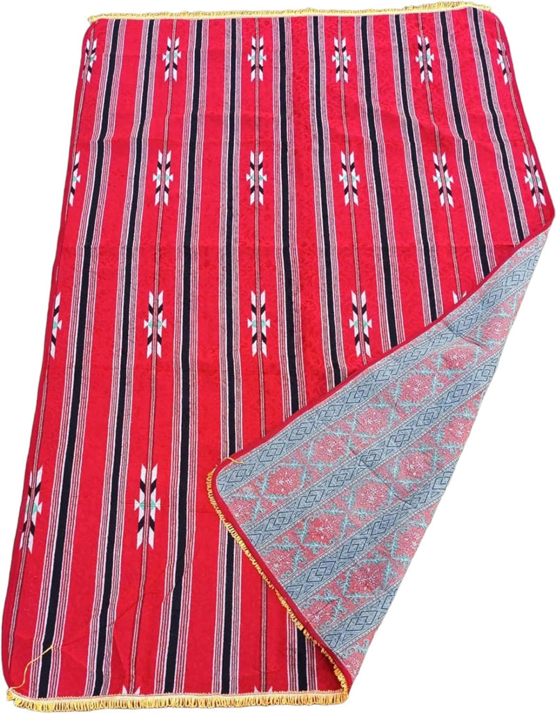 Alsaqer Traditional Arabic Outdoor Carpet Sadu Mat Foldable (1.8x2.5 Mtr) Majlis Carpet Camping Mat Picnic Mat Multicolour