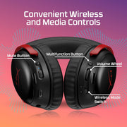 HyperX Cloud III S Wireless Gaming Headset for Multi-Platform, 2.4GHz, Bluetooth, Battery Life up to 120 Hours 2.4GHz / 200 Hours Bluetooth, 53mm Angled Drivers, 10mm Detachable Mic, Black