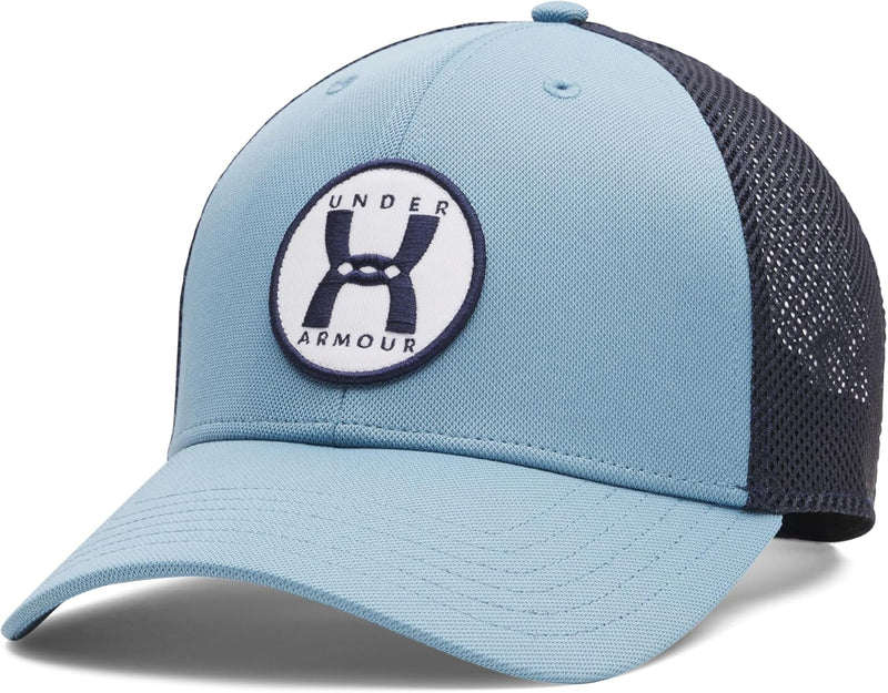 mens Blitzing Trucker Hat Hat - Blue Smoke / / Washed Navy