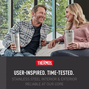 THERMOS ICON STAINLESS STEEL VACUUM INSULATED SANDSTONE TUMBLER 470 ML, IS1012SN, TRAVEL MUG, TUMBLER WITH HANDLE, COFFEE MUG