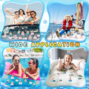 Honoson 48 Pcs Summer Beach Rubber Duckies Bulk Mini Rubber Duck Bath Toys White Float Bathtub Ducky Cute Squeaky Rubber Ducky for Classroom Carnival Summer Birthday Baby Shower Party Favor