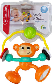 Infantino - Wacky Bebee - Monkey Stick & Spin Pal