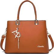Womens Purses and Handbags Shoulder Bags Ladies Designer Top Handle Satchel Tote Bag - Liz Brown