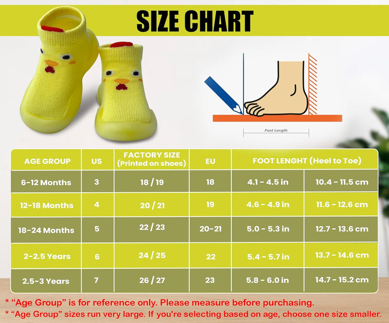 Dookeh Baby Sock Shoes Boys Girls First Walking Shoes Non-Slip Slippers Soft Sole Sneakers Toddler Infant Babygirl