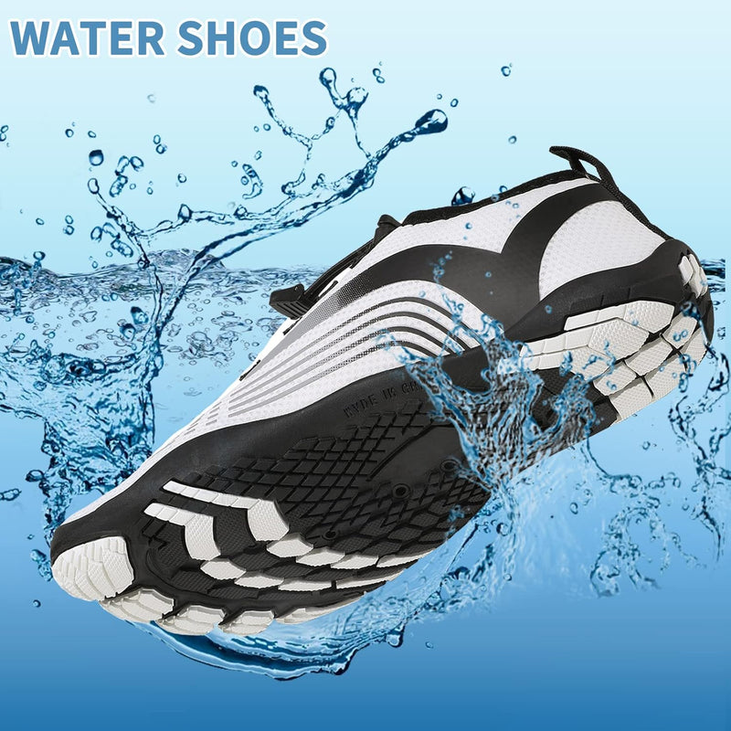 OUSIMEN Water Shoes Womens Mens Quick-Dry Non-Slip Soft Barefoot Swimming Shoes for Pool Beach Aqua Sports Outdoor Surf Water Park Yoga Shoes