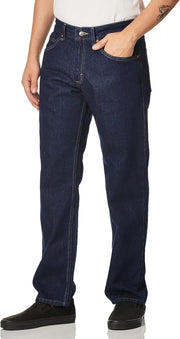 Mens Regular Fit Straight Leg Jean Jeans (pack of 1) - Pepper Prewash