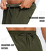 CRZ YOGA Men's Linerless Workout Shorts - 5'' Lightweight Quick Dry Running Sports Athletic Gym Shorts with Pockets