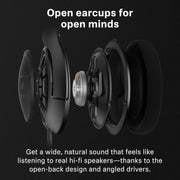 Sennheiser HD 560 S Over-The-Ear Audiophile Headphones - Neutral Frequency Response, E.A.R. Technology for Wide Sound Field, Open-Back Earcups, Detachable Cable, (Black) (HD 560S), Wired