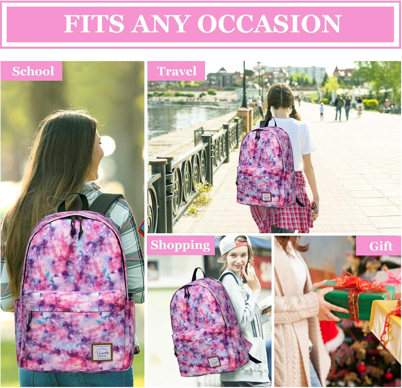 VASCHY Backpack for Women Men, Ultra Lightweight School Bag for Kids Teen Boys Girls, Casual Daypack Work, Travel