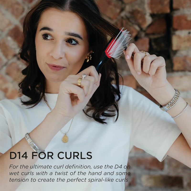 Denman Classic Styling Brush 7 Rows - D3 - Hair Brush for Blow-Drying & Styling â€“ Detangling, Separating, Shaping & Defining Curls