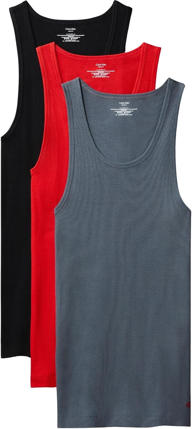 mens Tank 3pk Lv00nb4036 Underwear Tops - Turbulence/Adrenaline Rush/Black