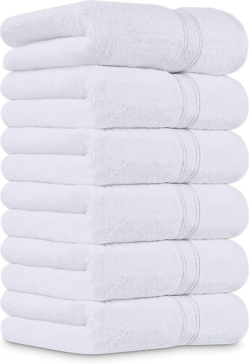 Utopia Towels - Premium Hand Towels - 100% Combed Ring Spun Cotton, Ultra Soft and Highly Absorbent, Extra Large Thick Hand towels 41 x 71 cm, Hotel & Spa Quality Hand Towels (6-Pack) (White)…