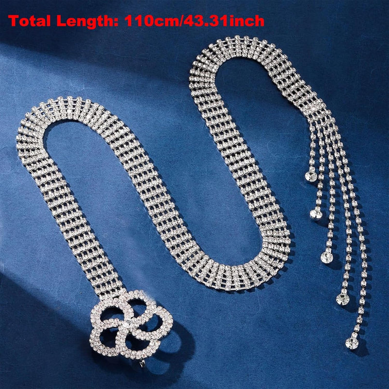 Crystal Waist Belt, Fashionable Women's Belts, Diamond Waistband for Dresses, Adjustable Chain Belt for Jeans, Elegant Ladies Belt, Versatile Waist Belt for Casual and Party Wear