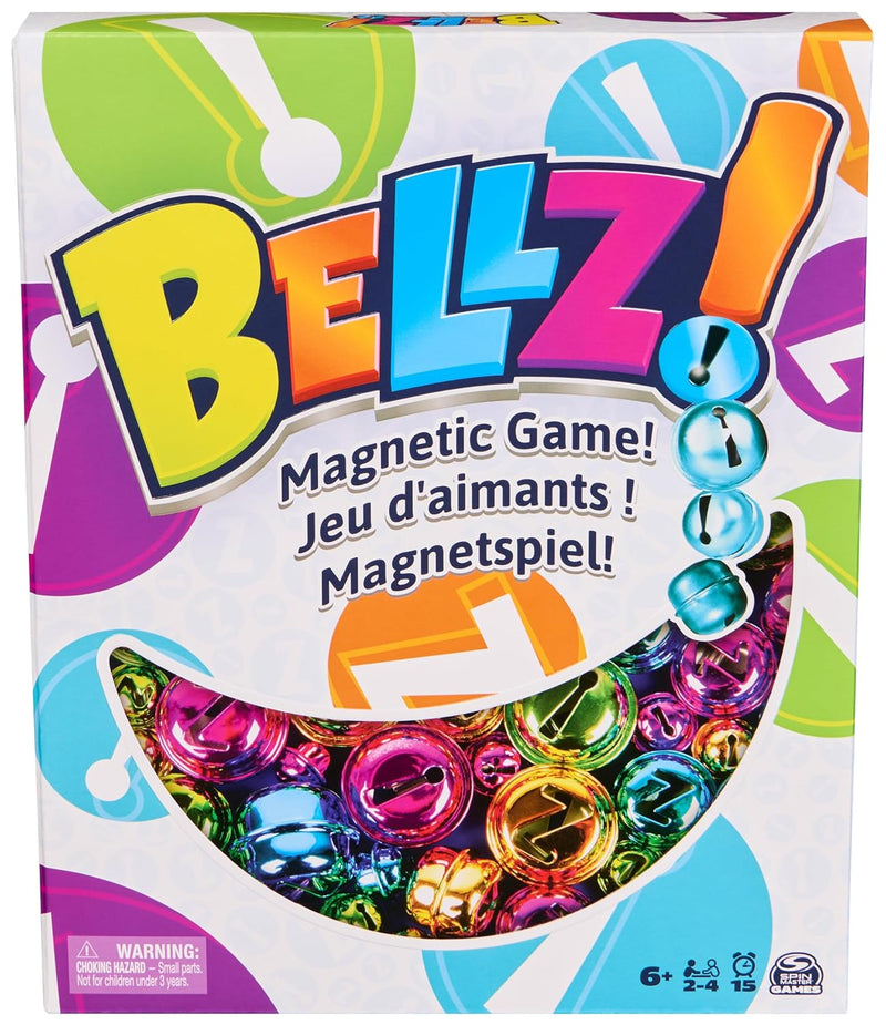 Spin Master Games Bellz - The Attracting Magnetic Game for the Whole Family, with Practical Neoprene Bag for Playing on the Go, 2-4 Players from 6 Years