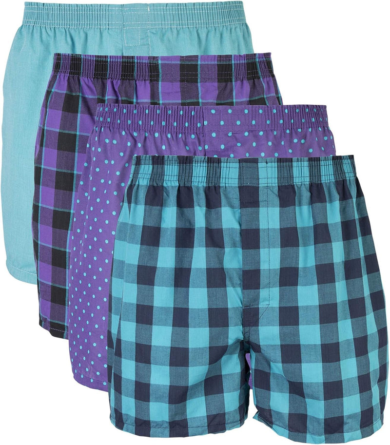 Gildan Men's Woven Boxer Underwear Multipack (Pattern May Vary)(Assorted)