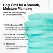 PDRN 100 Hyaluronic Acid Glow Pad, Glow-Plumping Korean Face Care for Daily Skincare & Makeup Prep, Dual-Sided TonerPad for Radiant Skin & Deep Hydration (180ml, 60 Pads)