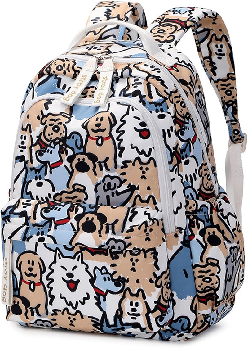 Mfikaryi Cute Cat Casual Daypack Teens Elementary School Backpack Students Bookbag for Girls Boysâ€¦
