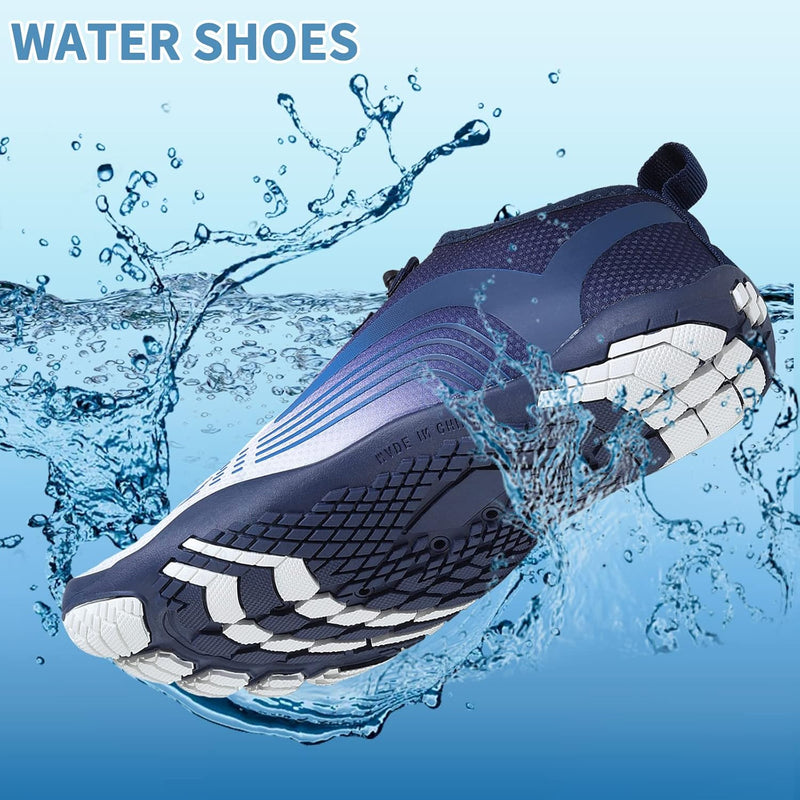 OUSIMEN Water Shoes Womens Mens Quick-Dry Non-Slip Soft Barefoot Swimming Shoes for Pool Beach Aqua Sports Outdoor Surf Water Park Yoga Shoes