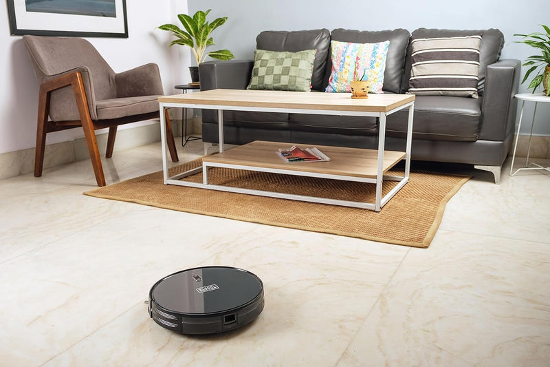 BLACK+DECKER Robotic Vacuum Cleaner and Mop, Alexa Enabled, 2150 Pa Suction, 120 Min Runtime, Self-Charging, Smart App Control, Visual Mapping, Black - BRVA425B00-B5