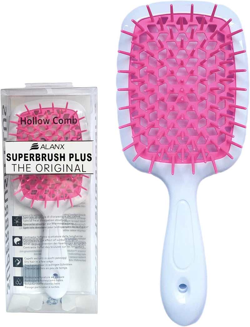 ALANX Detangler Hairbrush ï¼ŒMassage Curl Combï¼ŒDetangling Hair Brush for Women, Girls and Kids for Wet, Dryï¼ŒFine, Curly, Thick and Long Hair (WHITE/YELLOW)