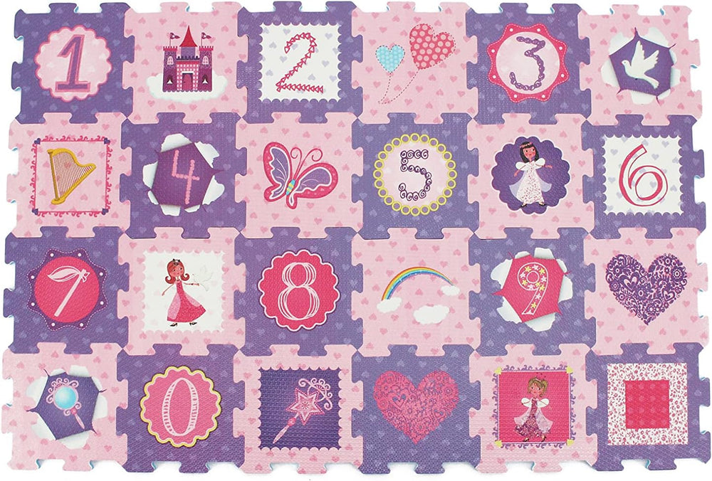 Sunta Safari Educational Baby Puzzle Mat, Soft, Non-Toxic, Eva Foam, Interlocking Tiles, Made In Malaysia, 32 X 32 Cm Per Piece, Set Of 24 Pcs