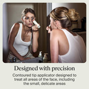 Therabody TheraFace Depuffing Wand Cold and Heat Skincare Treatment to depuff and Glow; Beauty Wand, face Roller and Eye Massager for Dark Circles and Radiant Skin, White