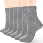 ATBITER Unisex Adult Athletic Socks Socks - 6 Pairs Grey