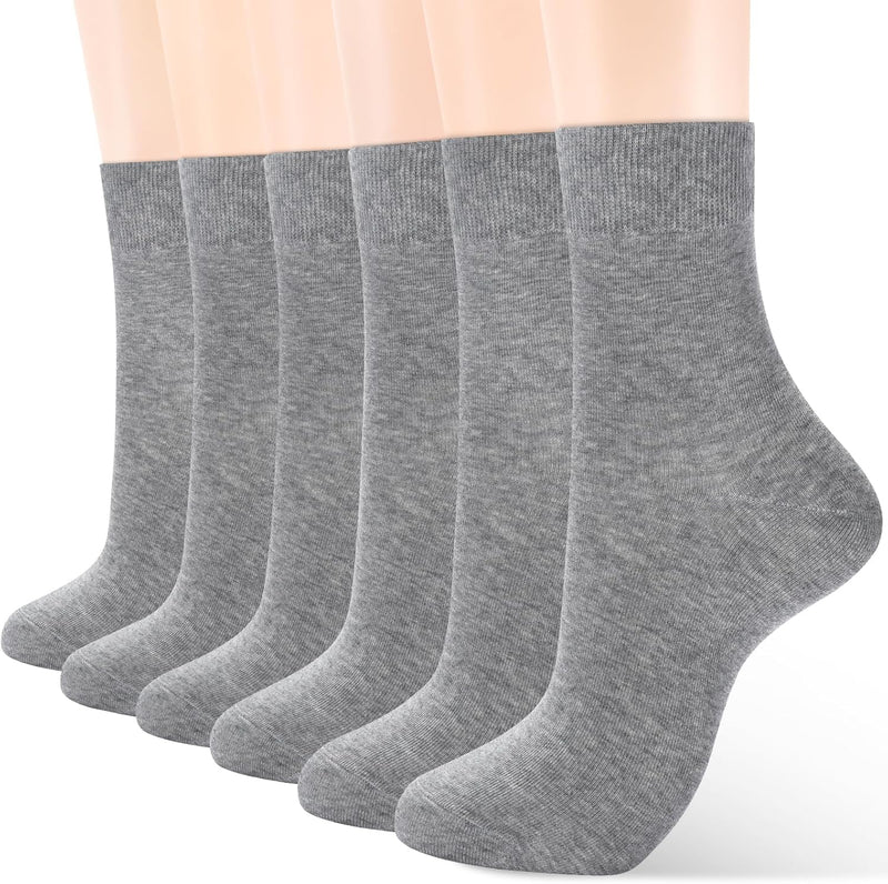 ATBITER Unisex Adult Athletic Socks Socks - 6 Pairs Grey