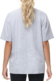 THE GYM PEOPLE Women's Casual Oversized T-Shirts Summer Crewneck Short Sleeve Workout Basic Tee Tops