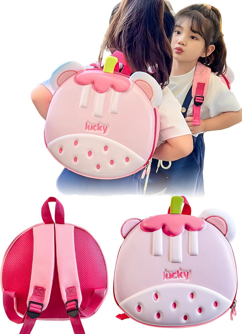 Kids Backpack, Toddler School Bag, Small Kids Daypack, Baby Preschool Bag, Cute Cartoon Travel Bag for Baby Boys and Girls, Perfect for Kindergarten, Travel, School - Pink2