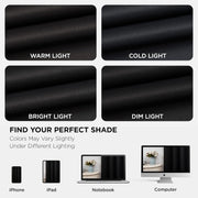 Joydeco Blackout Curtains 63 Inch Length 2 Panels Set, Thermal Insulated Long Curtains& Drapes 2 Burg, Room Darkening Grommet Curtains for Living Room Bedroom Window (W52 x L63 Inch, Black)