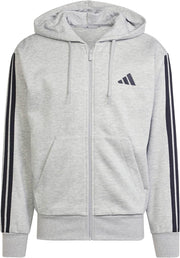mens M 3S FL FZ HD Hoodie - MGREYH/BLACK