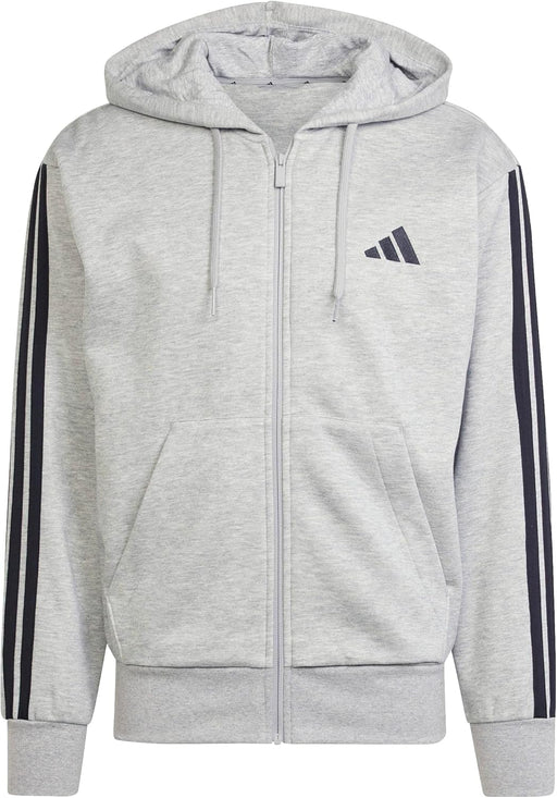 mens M 3S FL FZ HD Hoodie - MGREYH/BLACK