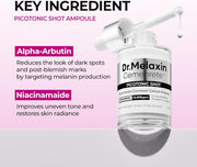 Cemenrete Picotonic Shot Calcium Ampoule for Even Skin Tone & Skin Clarity, 1.01 fl.oz.