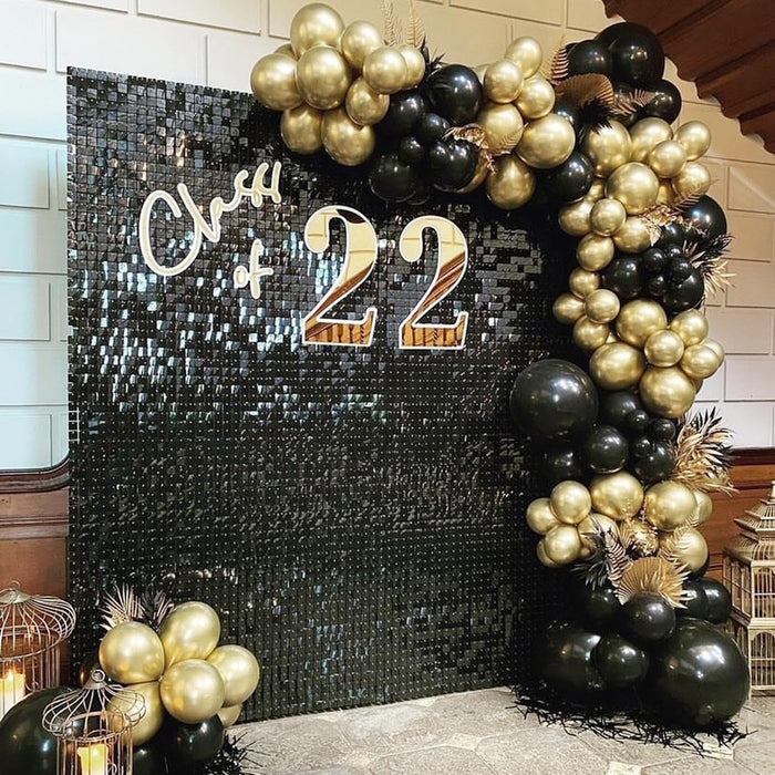 LuoluoHouse Shimmer Wall Panel Sequin Backdrop 36 Panel Birthday Wedding Background Decoration Walls Anniversary Engagement Decorations