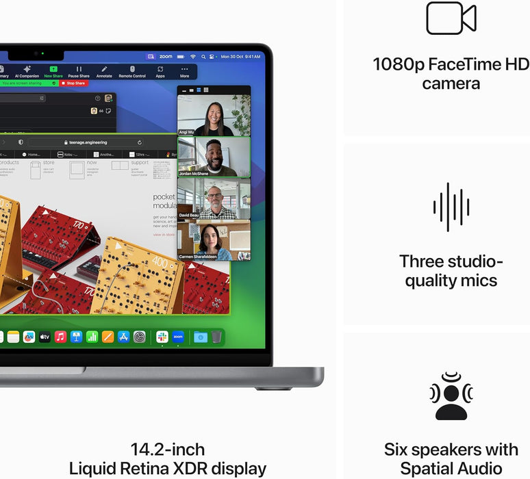 Apple 2023 MacBook Pro (14-inch, Apple M3 chip with 8â€‘core CPU and 10â€‘core GPU, 8GB Unified Memory, 1TB) - Space Gray; Arabic/English